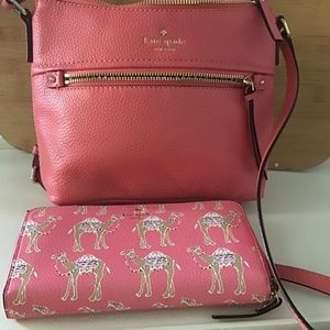 Coral Kate Spade Crossbody with wallet